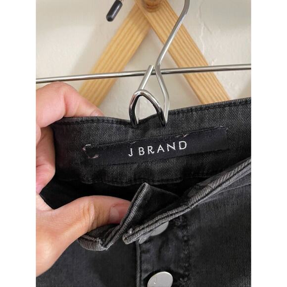 J Brand Jeans Women's 27 Natasha Sky-High Cropped Skinny Bellatrix Destruct - Picture 3 of 12